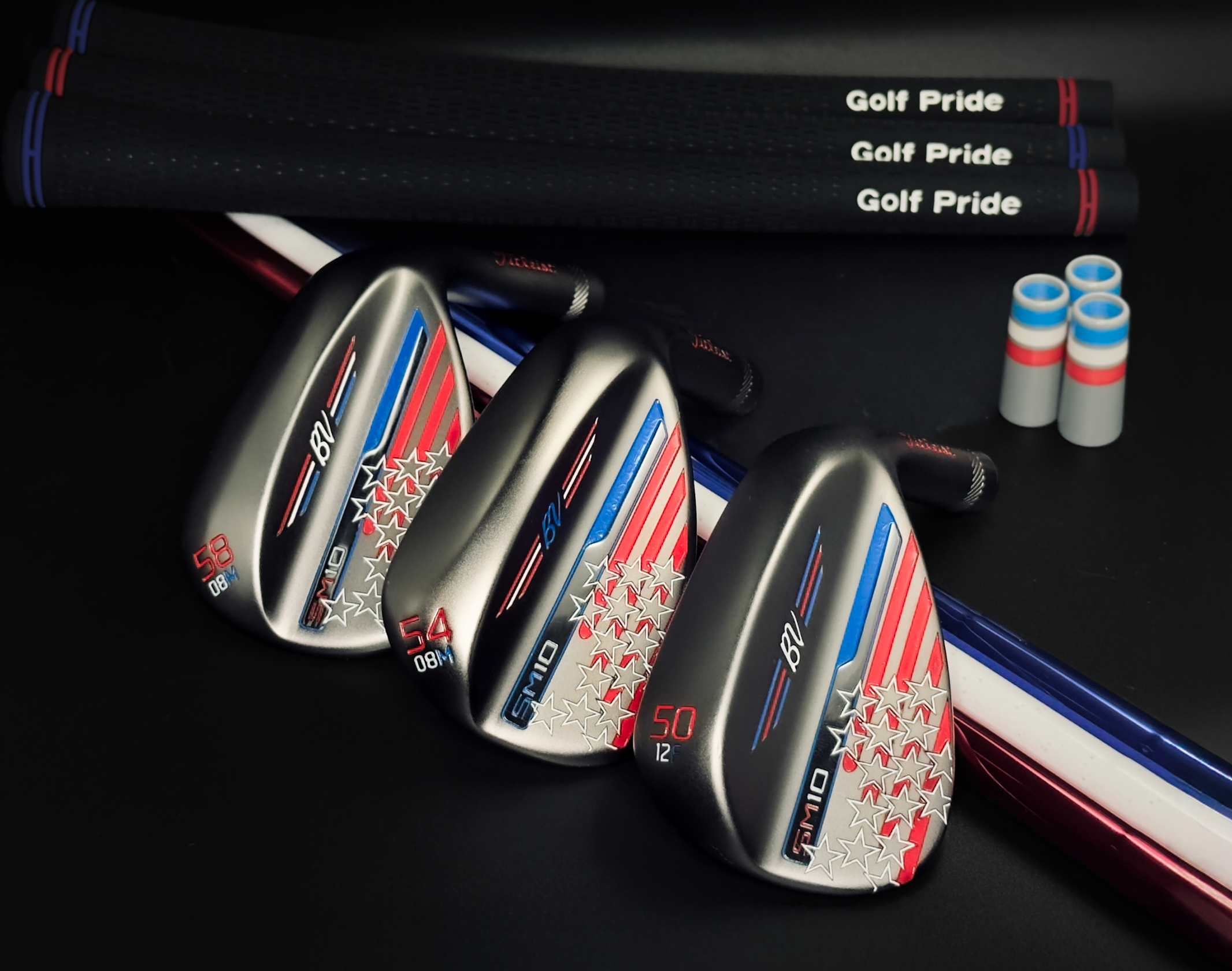 Custom Vokey SM10 USA Wedge Set - Brushed Steel